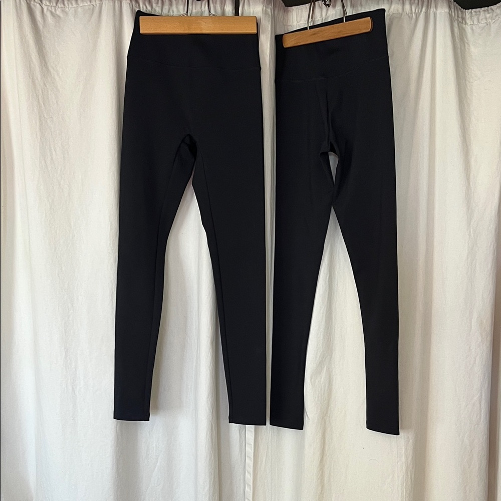 Two pair Girlfriend Collective Black H Leggings sz  XS 
 yoga workout running